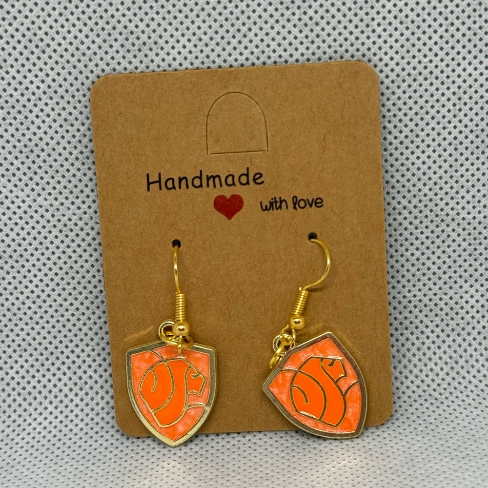 Handmade Gryffindor Earrings